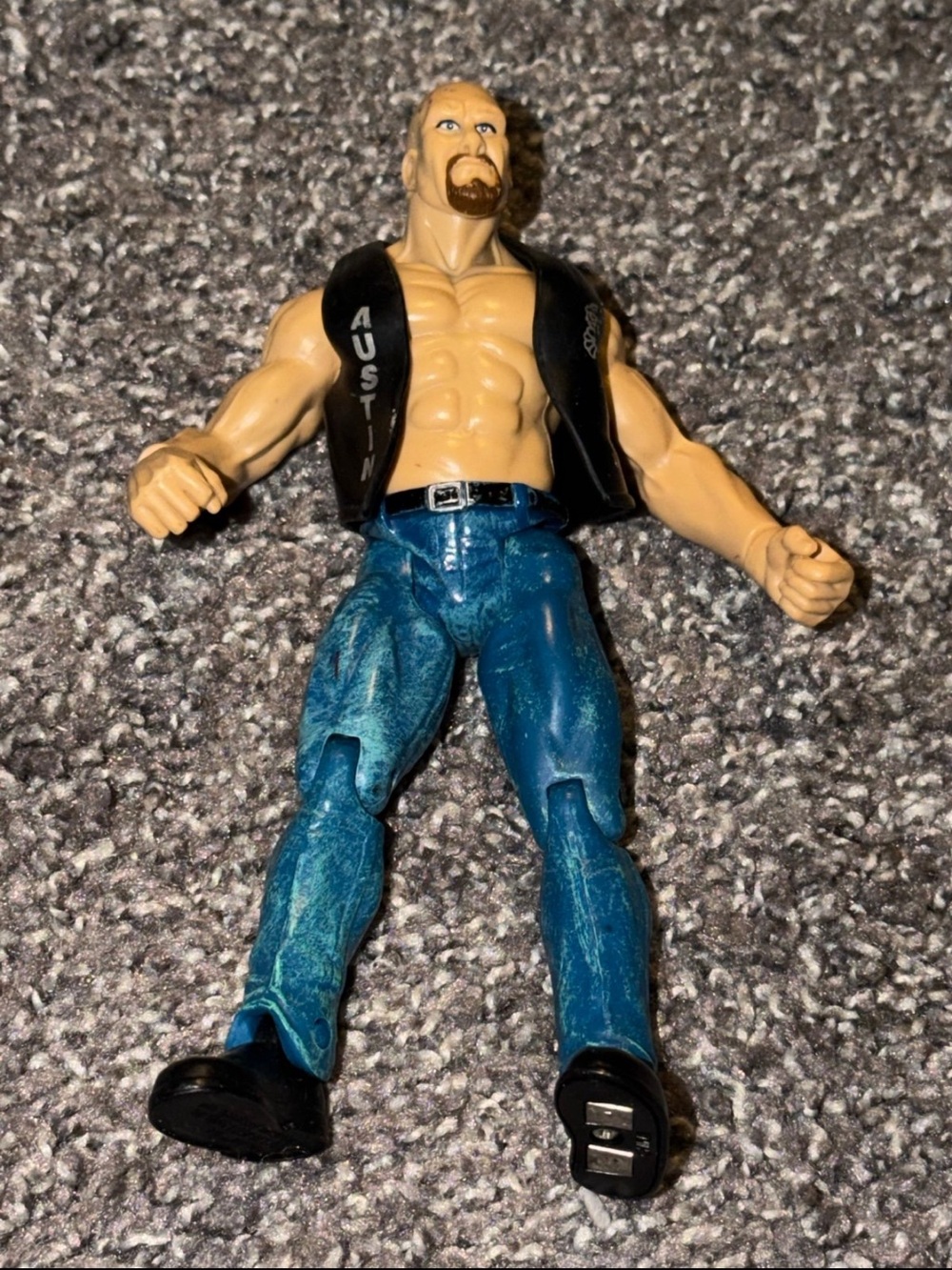 WWE Wrestling Stone Cold Steve Austin Action Figure 90s Collectible Used Pre Own
